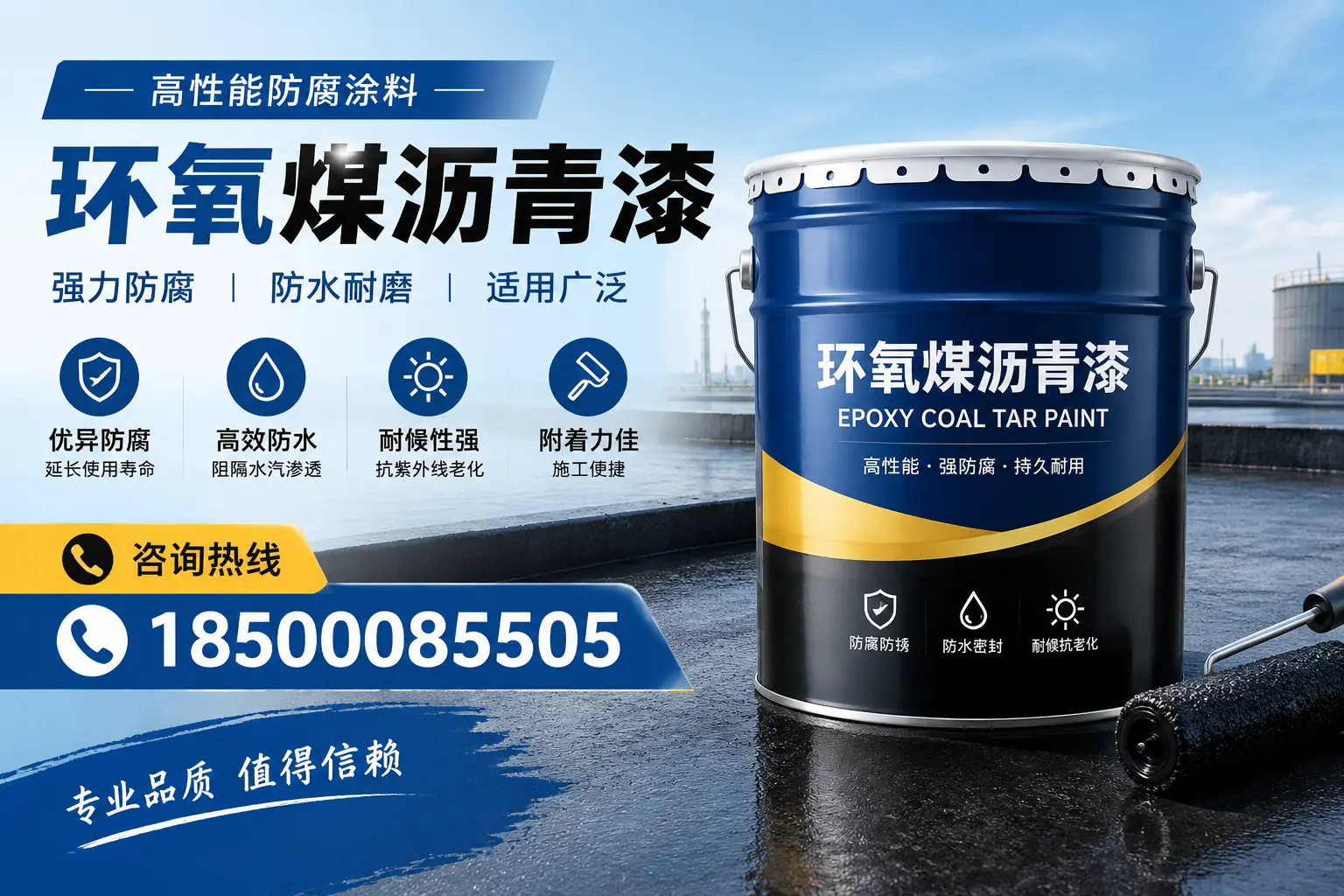 环氧煤沥青漆的主要成分与功能，延安用户深度了解