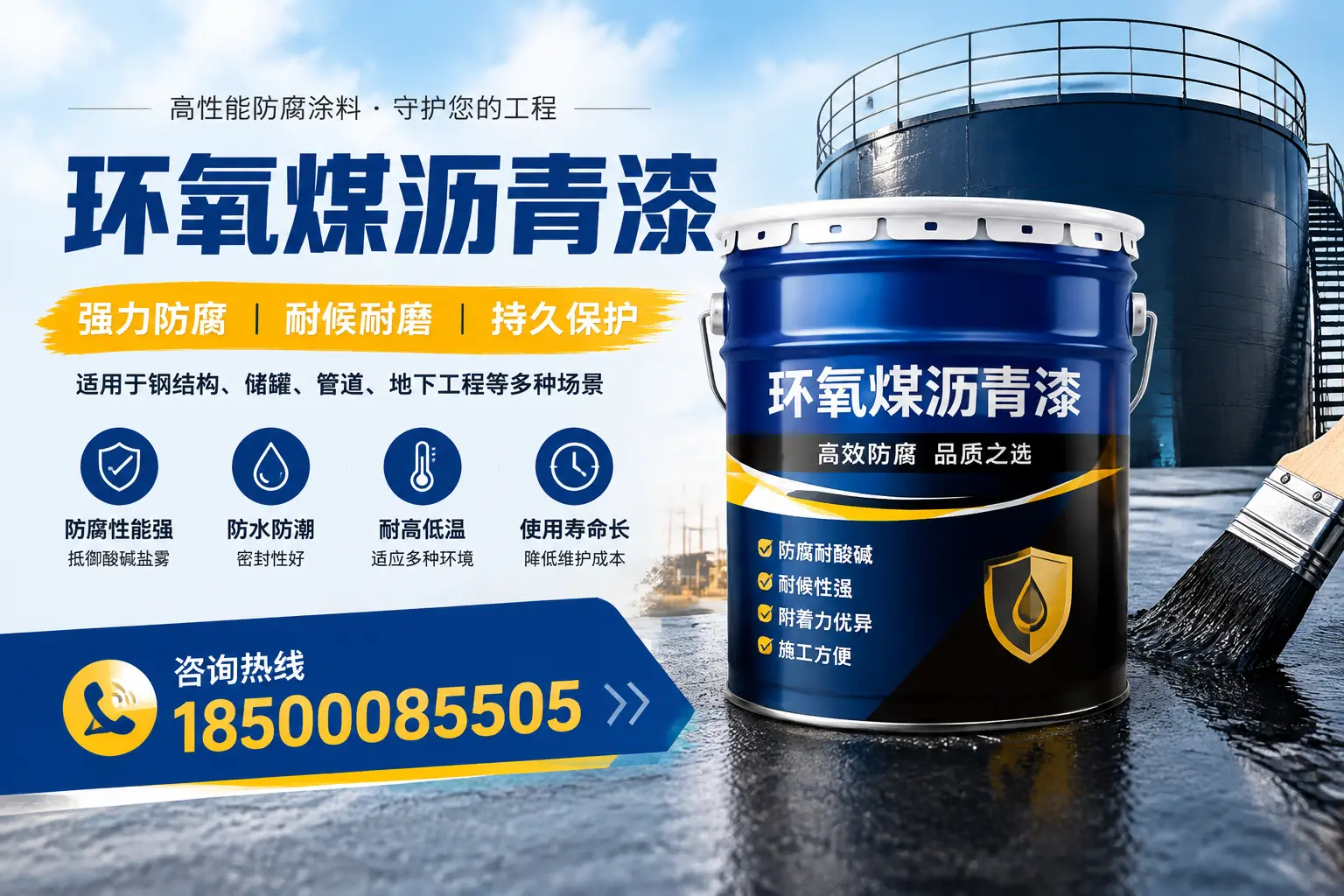 环氧煤沥青漆在工业中的应用，延安企业的选择